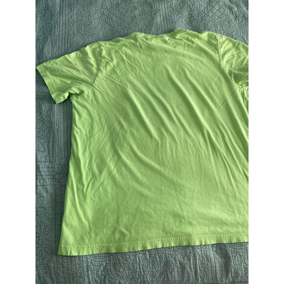 VINTAGE ADIDAS Tee Trefoil Logo Size Large Pre Owned Green - Picture 4 of 5
